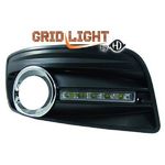 feu diurnes, (jeu droit + gauche droit + gauche), avec grilles pour anti-brouillard, homologation R87      VW Golf 5, Gti,   03-08