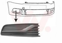 GRILLE INFERIEURE GAUCHE DE PARE-CHOCS AVANT , SANS ANTIBROUILLARD , SANS MOULURE CHROMEE